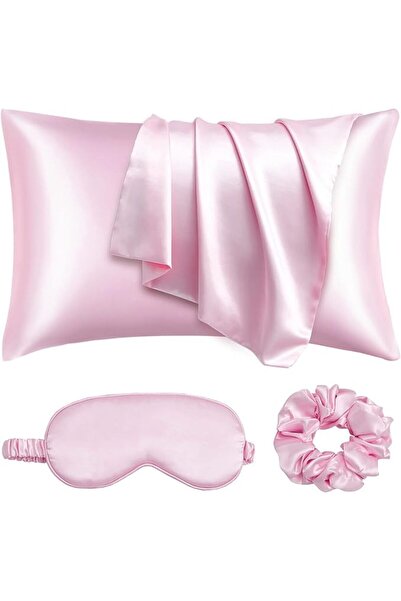 URLINENS Satin Pillowcase for Hair and Skin, Vegan Silk Pillowcase Set-2 Ivor...