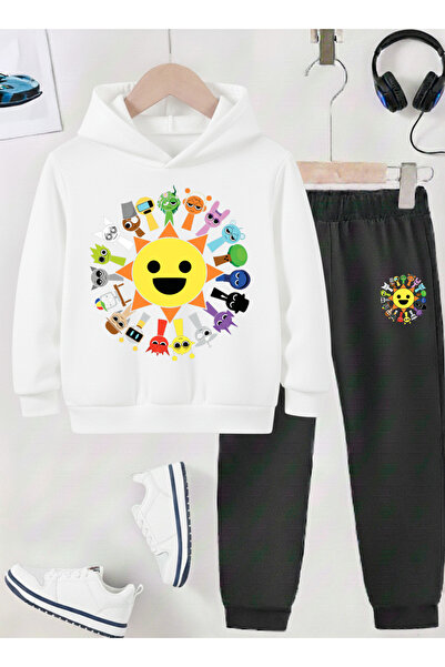 STİL-X Sprunki Printed Children's Tracksuit, Shardon Soft Fabric, Unisex