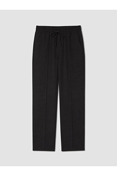 LC Waikiki Nevavm Women's Pants with Elastic Waist and Difference in Color