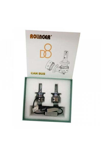 OEM Λάμπες LED 2ΤΜΧ ΚΙΤ LED H11 6000K 4800LM 6000K D8 CANBUS ROLINGER