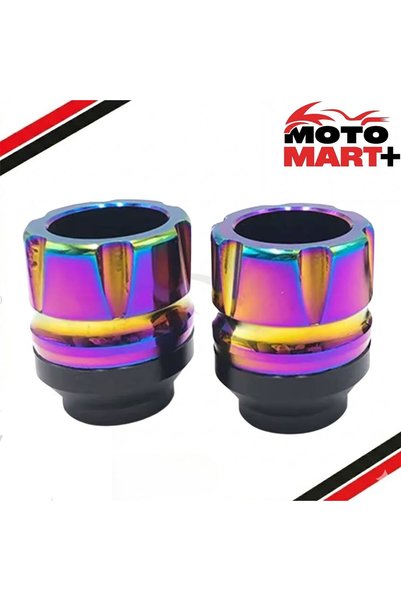 motomart+ Bajaj Pulsar Rs200 Renkli Teker Koruma Takozu 2 Adet Mr5474