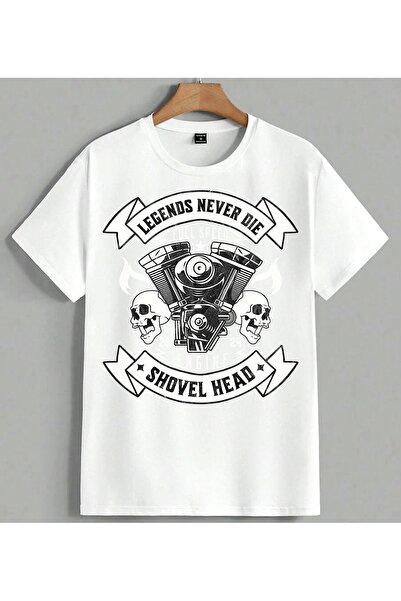 ELFERA Legends Never Die Motor Head T-shirt sa printom, unisex, velika veliči...