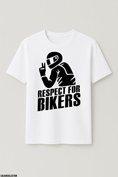 CALKARCOLLECTION تي شيرت كبير الحجم للجنسين من Respect For Bikers