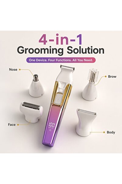 Generic Brand 2 in 1 Electric Eyebrow Trimmer & Nose Hair Clipper for Women, ...