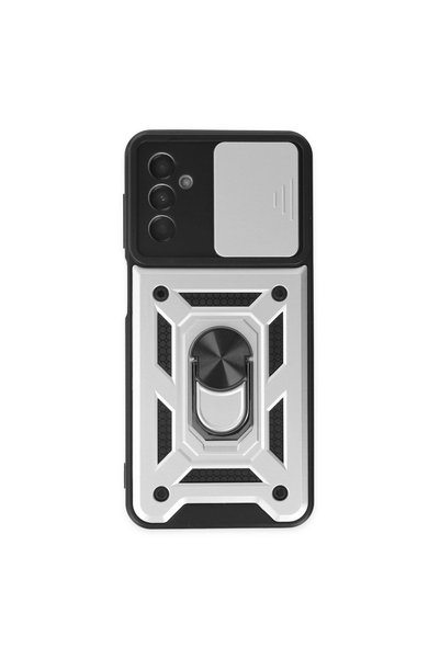 TheGencoo Samsung Galaxy A04S Case with Pars Lens Ring Silicone - Silver