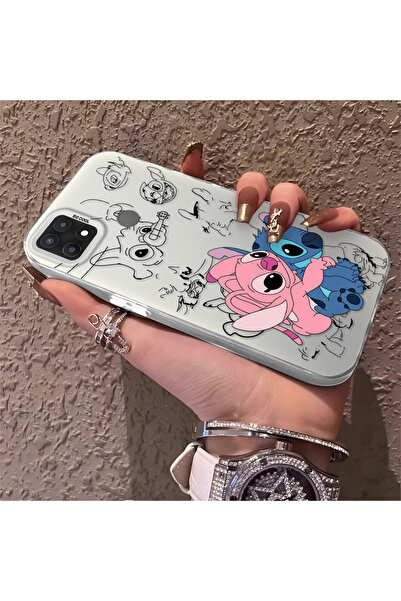 CHICASELUX Oppo A15/A15S Uyumlu Yüksek kaliteli karikatür baskılı kılıf, şık ...