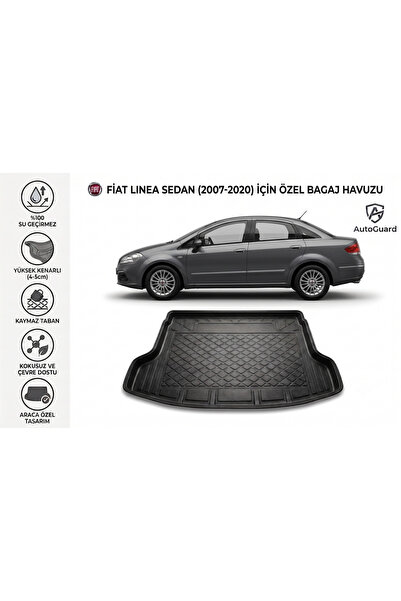 AutoGuard Fiat Linea 2007-2020 Model Uyumlu Bagaj Havuzu TPE Malzeme Kokusuz ...