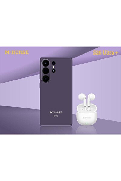 M HORSE هاتف M-Horse S26 Ultra+ الذكي، ذاكرة وصول عشوائي 12 جيجابايت وسعة تخز...