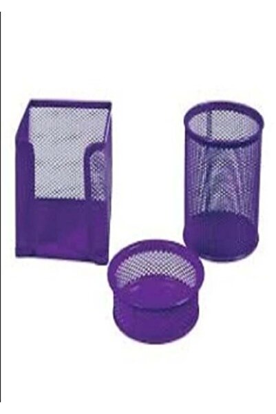 VİVA İnox Mesh Office Set 3-Piece Purple