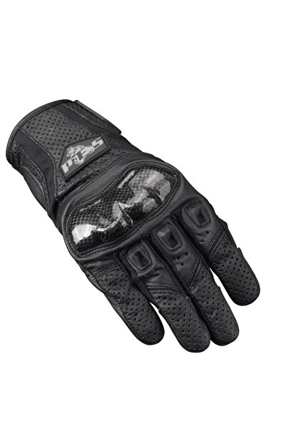 Pes Holding Perforated Leather PES Motorcycle Gloves – Carbon Protection, Tou...