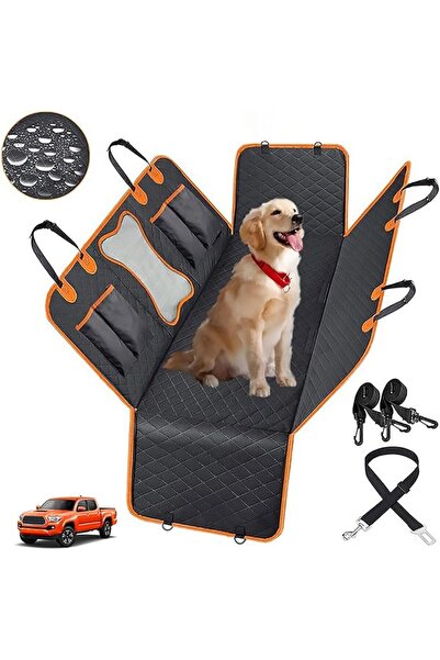 Tazweeq Dog Car Seat Cover, Scratchproof Dog Backseat Mat with Sided Bumper F...
