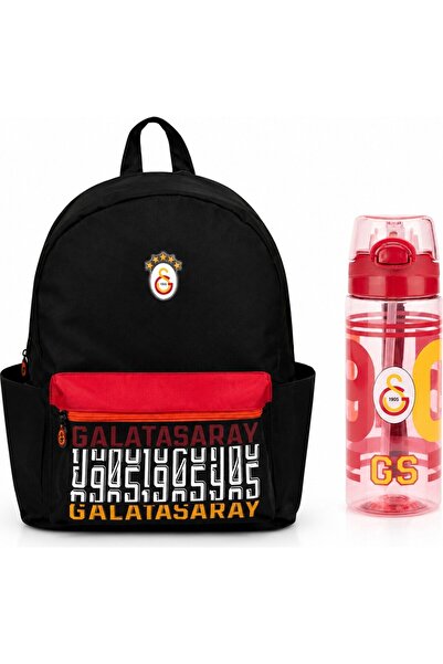 Galatasaray Licensed 3-Compartment Backpack 26523+ Water Bottle 26567