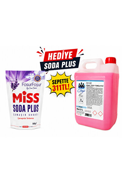 5 Litre Genel Yüzey Temizleyici + Miss 500 Gram Çamaşır Sodası Hediye Fırsat Paketi