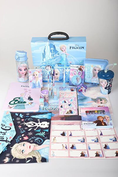 ELSA Dekomus Licensed Frozen Ice Glow Collection 32 Piece Full Stationery Set...