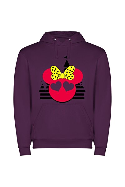 iLovePrints Enchanted Disney Ear Collection Φούτερ με κουκούλα σε χρώμα Μωβ