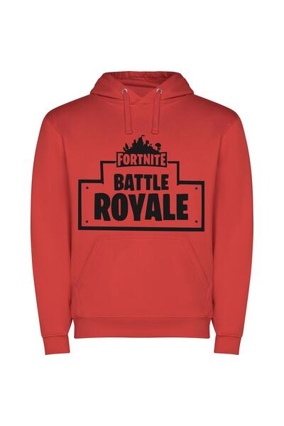 iLovePrints Fancy Fortnite Frenzy Φούτερ με κουκούλα σε χρώμα Κόκκινο