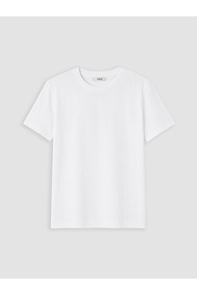 LC Waikiki White Crew Neck Cotton Women's T-Shirt