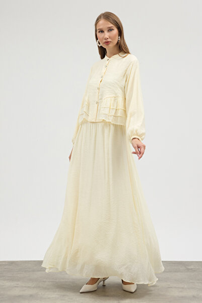 VAVİNOR Mia Skirted Suit - Yellow