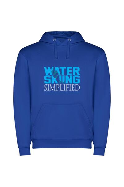 iLovePrints Aqua Thrills Φούτερ με κουκούλα σε χρώμα Μπλε