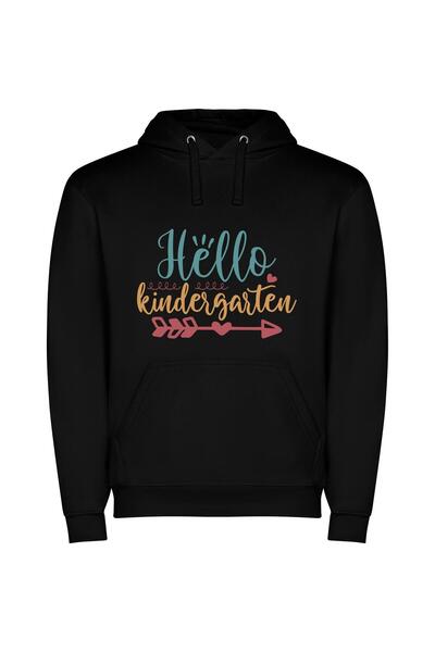 iLovePrints Hello Kiddy Central Φούτερ με κουκούλα σε χρώμα Μαύρο