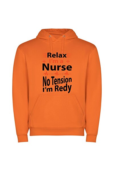 iLovePrints Nursing Serenity: Unwind Today! Φούτερ με κουκούλα σε χρώμα Πορτο...