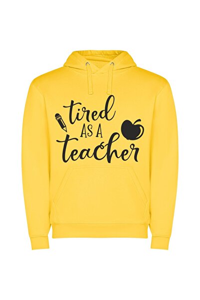 iLovePrints Exhausted Educator Eternally Standing Φούτερ με κουκούλα σε χρώμα...