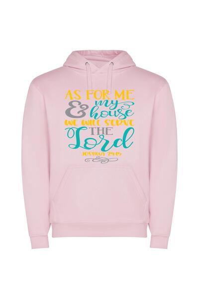 iLovePrints Serving the Divine Design Φούτερ με κουκούλα σε χρώμα Ροζ