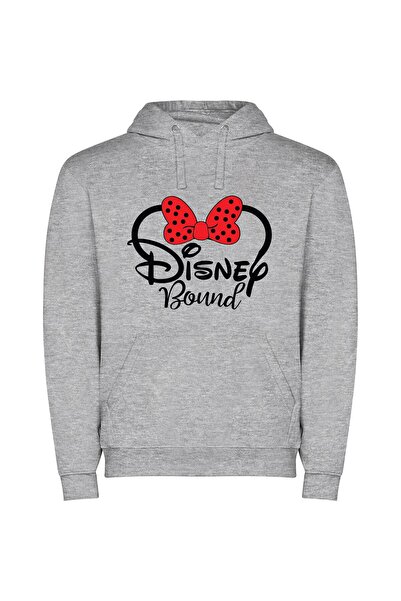 iLovePrints Disney Magic Bow Φούτερ με κουκούλα σε χρώμα Γκρι