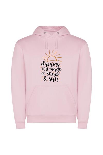 iLovePrints Glittering Sands and Suns Φούτερ με κουκούλα σε χρώμα Ροζ