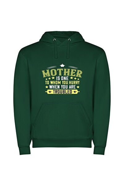 iLovePrints Tender Mom Guardian Φούτερ με κουκούλα σε χρώμα Πράσινο