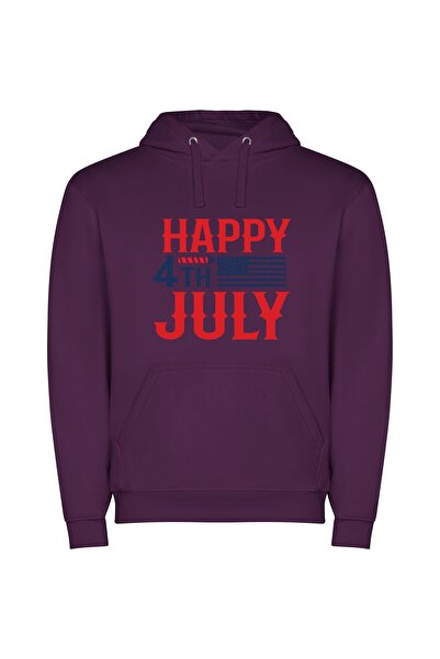 iLovePrints Patriotic Independence Day Extravaganza Φούτερ με κουκούλα σε χρώ...