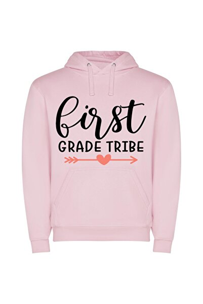 iLovePrints Grade-One Tribe Logo Φούτερ με κουκούλα σε χρώμα Ροζ