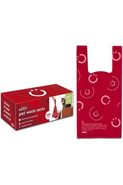 Ubbi Pet Waste Sacks, Lavender Scented Cat Litter Disposal Bags, Leak Proof a...