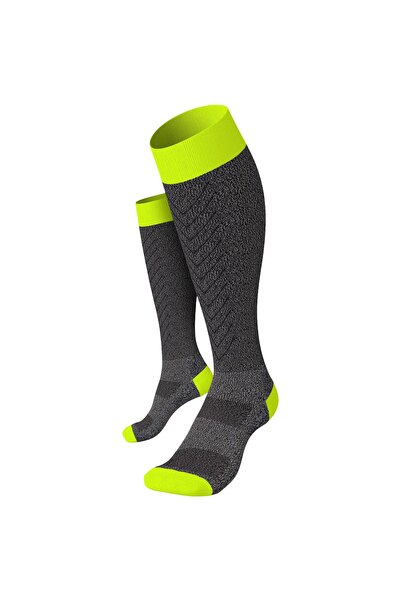 Incylence Компресионни чорапи за бягане Renewed Compression V2-Сив/Лайм-43-46 S