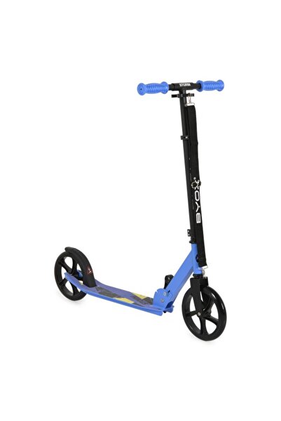 byox Скутер Storm Blue, 6+ години, Алуминиев, 200 мм PU колела, ABEC-5, Сгъва...