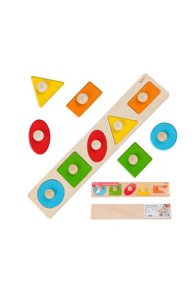 Classic World Puzzle din lemn cu forme