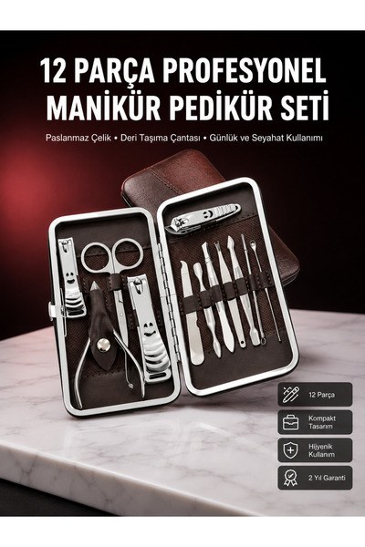 izbul Stylish and Durable Multi-Purpose Personal 12-Piece Grooming Set New Ge...