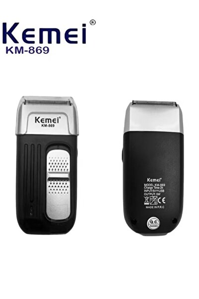 Kemei KM-869 Powerful 3-Foil Shaver for Men, Triple Head, Rechargeable, 3 Bla...
