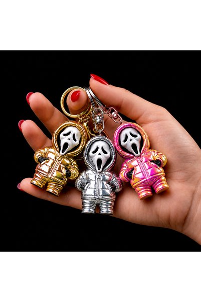 Generic Brand Scream Ghostface Screaming Masked Keychain - Horror Movie Figur...