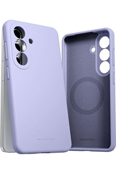 Mercury Θήκη Σιλικόνης Magsafe Απαλή Samsung Galaxy S26 Λεβαντί Γκρι