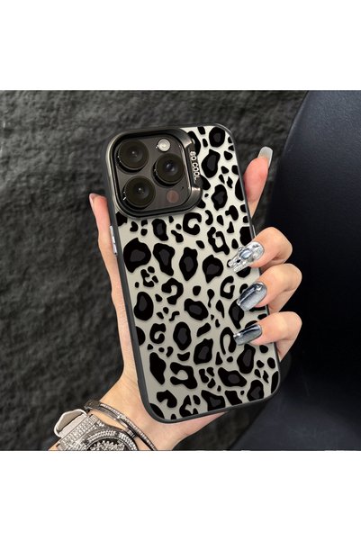 CHICASELUX Samsung Galaxy A55 Compatible High-Quality Black Leopard Phone Case, Shockproof