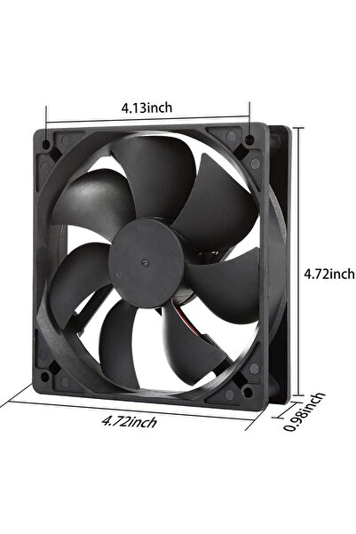 Generic مروحة تبريد بمحرك تيار مستمر 12 فولت 12025