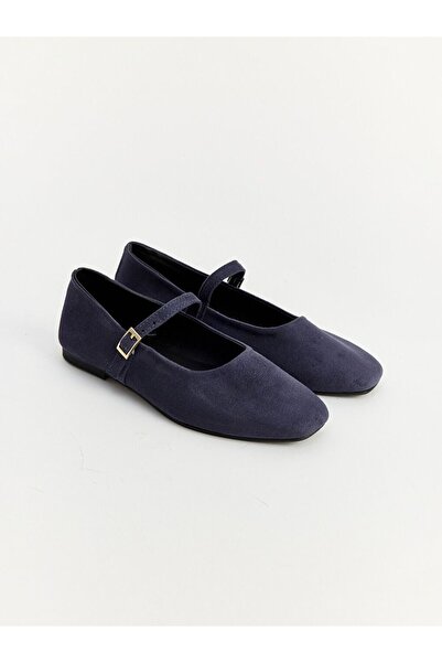LC Waikiki LCW STEPS Lacivert Süet Kadın Babet