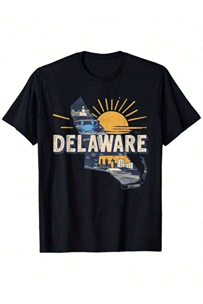 2BIR تي شيرت مناسب للرجال والنساء من State Of Delaware، مصنوع من القطن بنسبة ...