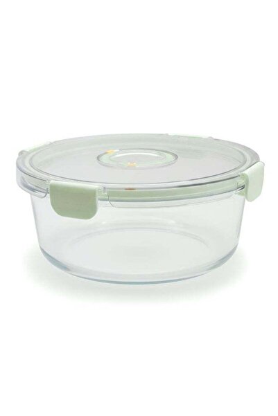 Duravel Glass Food Storage Container 1300ml with Airtight Lids, Round Leak Pr...