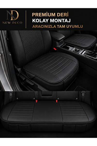 NEW DECO Skoda Fabia Araçlara Uyumlu Premium Deri 3 Parça Oto Koltuk Minderi ...