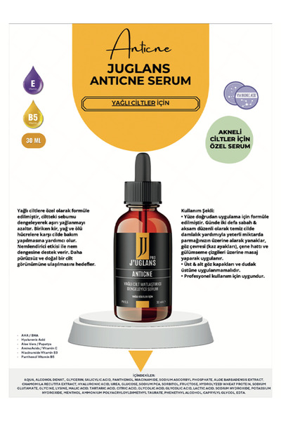 Akne Karşıtı Cilt Bakım Serumu 30 ml