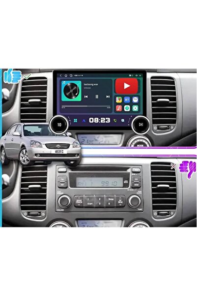 Carplayer Kia optima android screen diamond dual knob model 2005-2010 wireles...