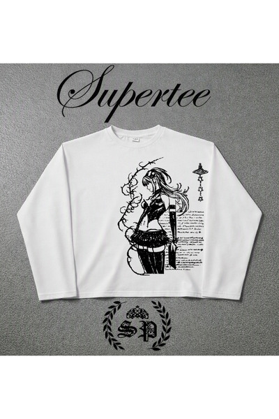 StartMore Long Sleeve Serisi Vintage Y2K Uzun Kollu T-Shirt Long Sleeve Haruj...