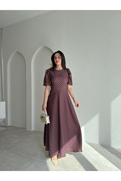 Mooi Butik Paloma Maxi Dress 9071 - Bitter Brown